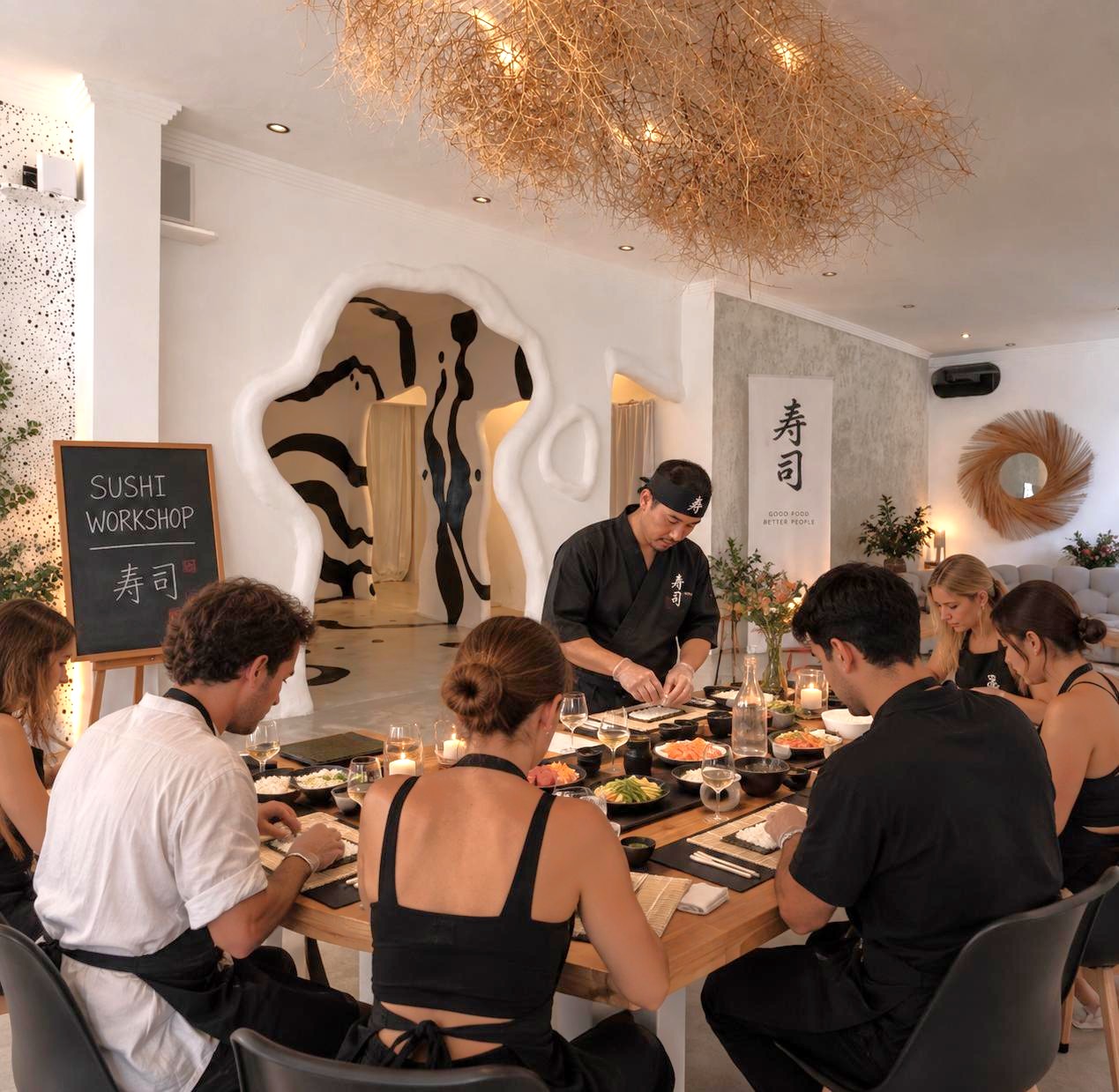 Workshop de sushi en Club Palaish